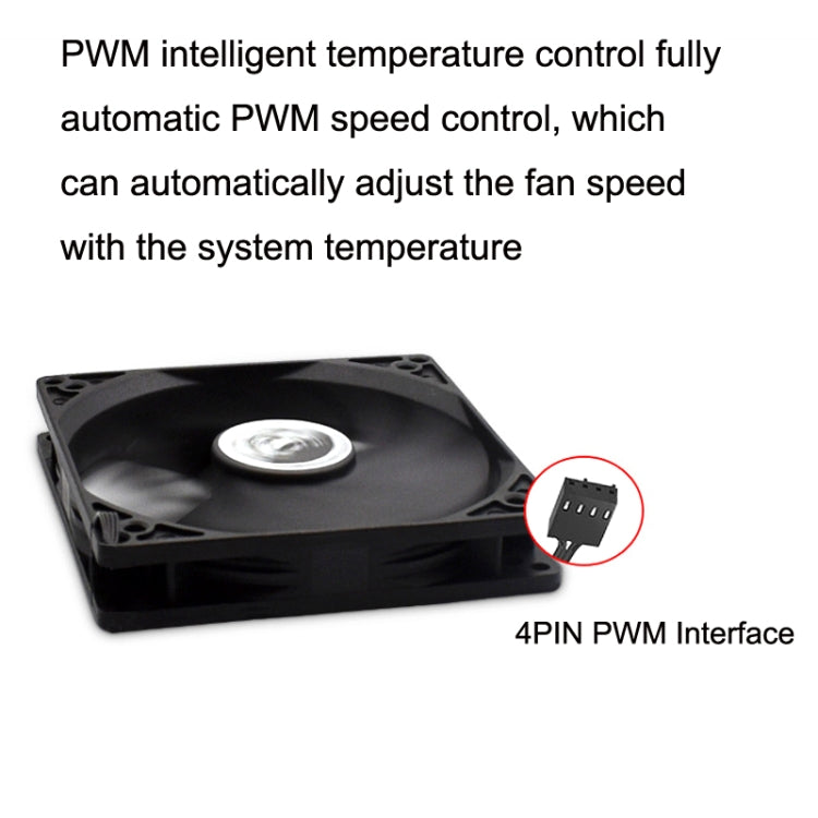 FANNER Ice Soul F10015 Desktop Computer Radiator PWM Intelligent Speed Regulation Ultra-thin Chassis Fan My Store