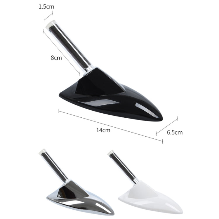 Car Solar Shark Fin With Antenna LED Warning Light