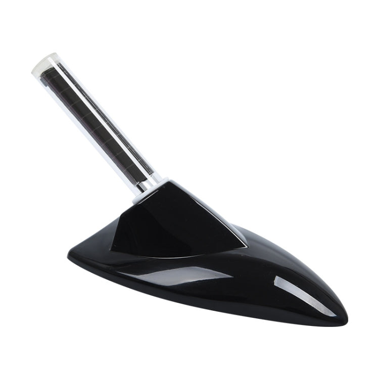 Car Solar Shark Fin With Antenna LED Warning Light