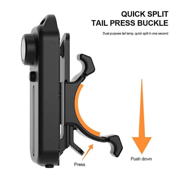 Bicycle Tail Light Type-C Rechargeable Outdoor Warning Light With Pen Clip Reluova