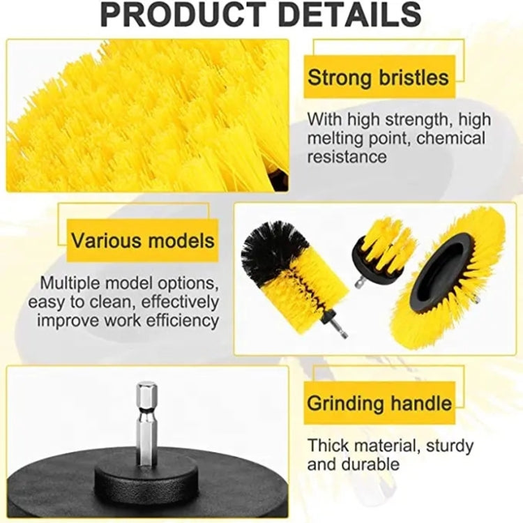 WRS-DS19 9 in 1 Electric Drill Crevice Cleaning Brushes Car Wash Tools Set