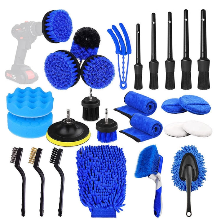 WRS-CS29 Car Wash Cleaning Brush Set Car Interior Crevice Cleaning Electric Drill Brush