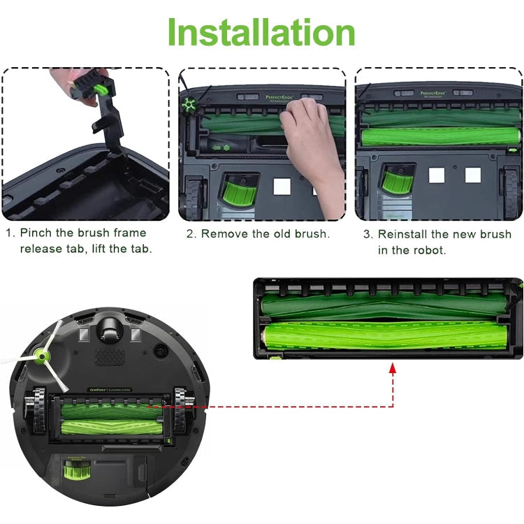 For iRobot i7 i7+ E5 E6 i3 Vacuum Cleaner Accessories 1 Group Main Brush Reluova