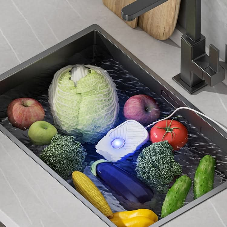 QX-022 High-frequency Vibration USB Plug-in Multifunctional Fruit and Vegetable Washing Machine Reluova