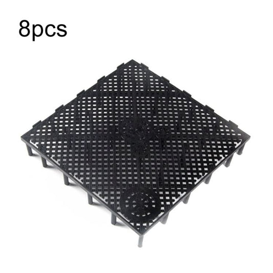 8pcs Fish Tank Bottom Filter Board Sand Mat(Black Tablet)-Reluova