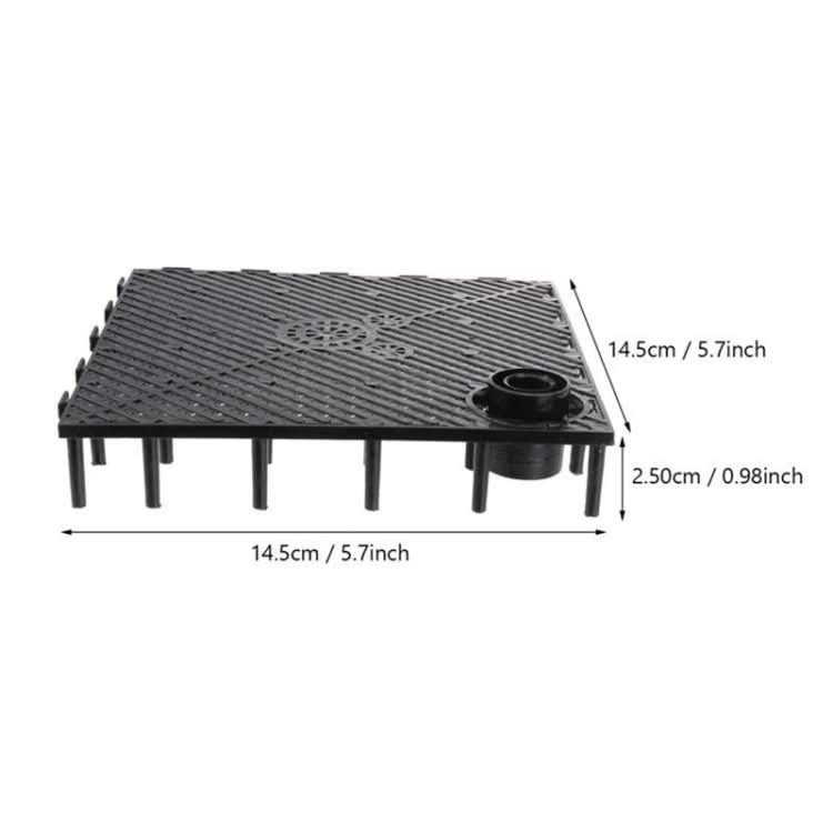 8pcs Fish Tank Bottom Filter Board Sand Mat(Black Tablet)-Reluova