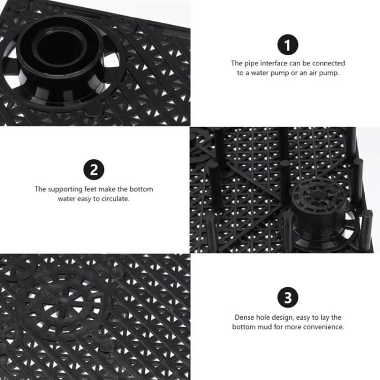 8pcs Fish Tank Bottom Filter Board Sand Mat(Black Tablet)-Reluova