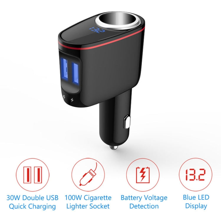 Multifunctional Car Cigarette Lighter 100W One for Two High Power Charger ÎҵÄÉ̵ê