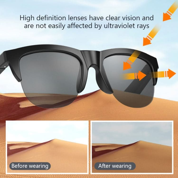 Bluetooth 5.3 Smart Sunglasses Wireless Headset Anti-Strong Light Anti-Polarized Sunglasses