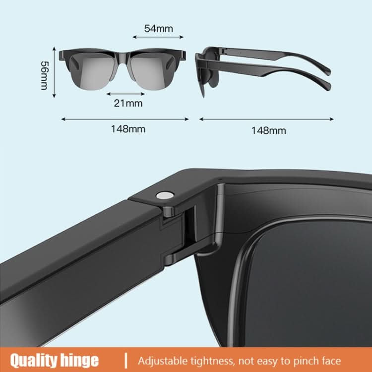 Bluetooth 5.3 Smart Sunglasses Wireless Headset Anti-Strong Light Anti-Polarized Sunglasses