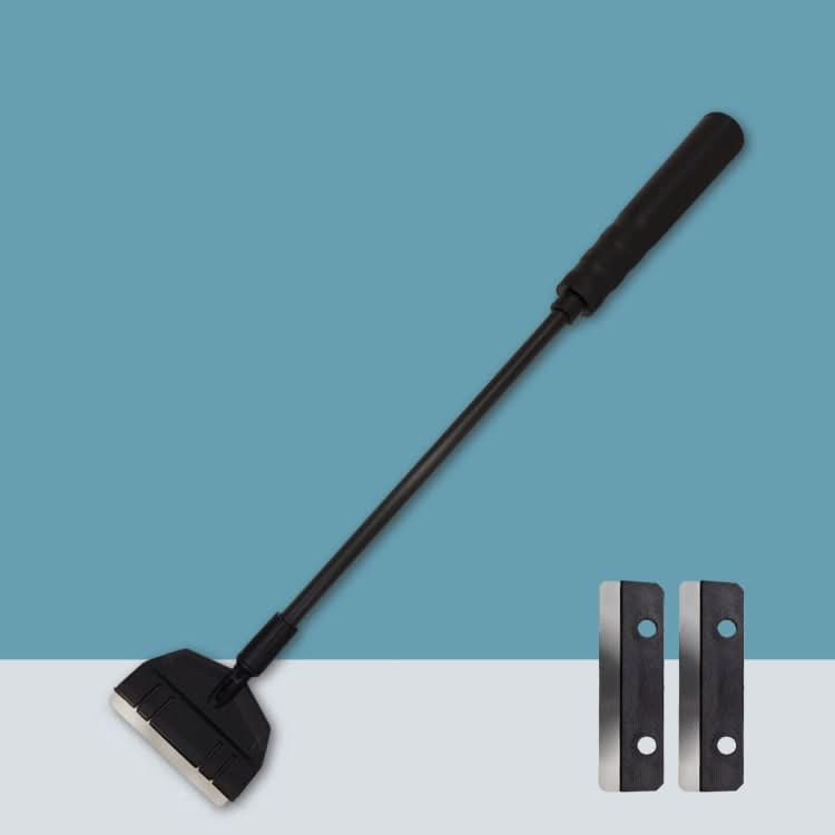 33cm 1 Section+2 Blades Fish Tank Algae Scraper Widen Aquarium Long Handle Scraper(Black)-Reluova