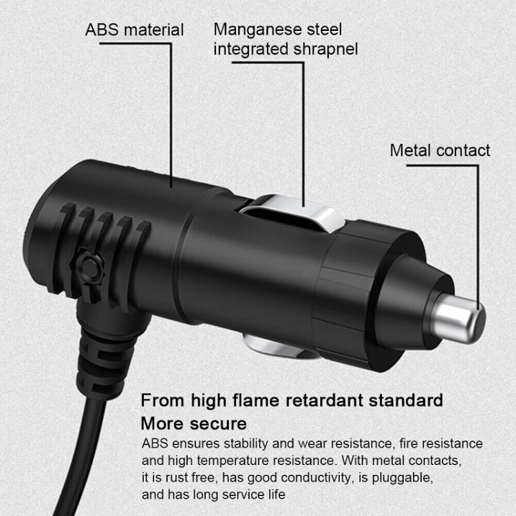 Multifunctional USB Car Cigarette Lighter Digital Display Charger