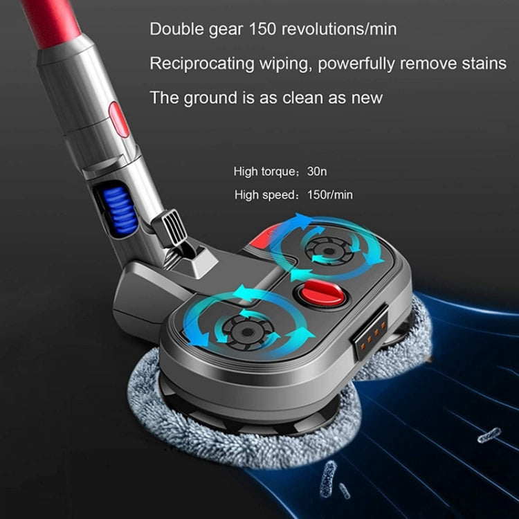 Vacuum Cleaner Electric Mopping Head Integrated Water Tank With 6pcs Rag