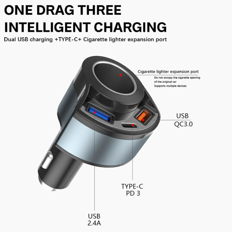 5V3A Cigarette Lighter PD Super Fast Charging Multifunctional Car Charger