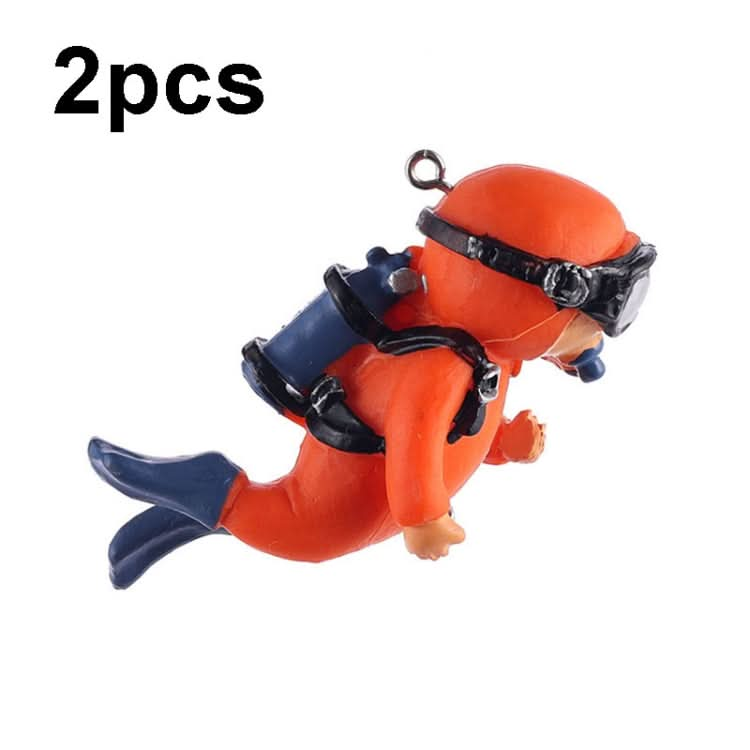 2pcs Fish Tank Diver Aquarium Ornaments Aquascape Decorations - Reluova