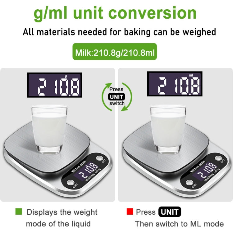 Small Multifunctional Kitchen High Precision Electronic Scale LCD Digital Display Food Scale My Store