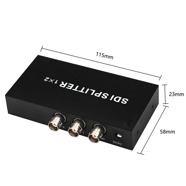 1 In 2 Out SD-SDI / HD-SDI / 3G-SDI Distribution Amplifier Video SDI Splitter