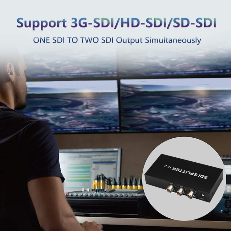 1 In 2 Out SD-SDI / HD-SDI / 3G-SDI Distribution Amplifier Video SDI Splitter