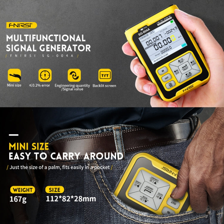 FNIRSI 4-20mA Multi-Function Signal Generator Current Pressure Thermal Resistance Calibrator