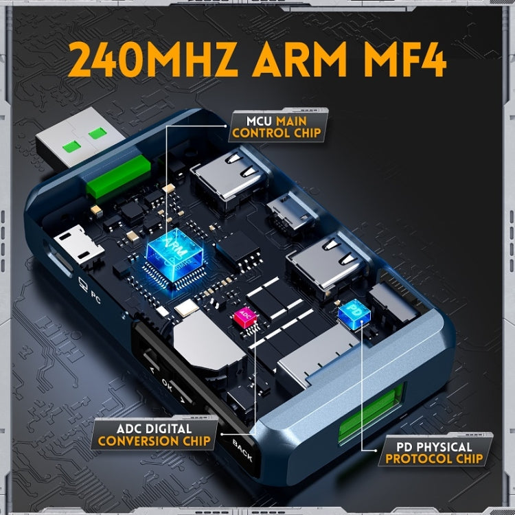 FNIRSI FNB48P USB Mobile Phone DC Power Charger Detector, Color: Reluova