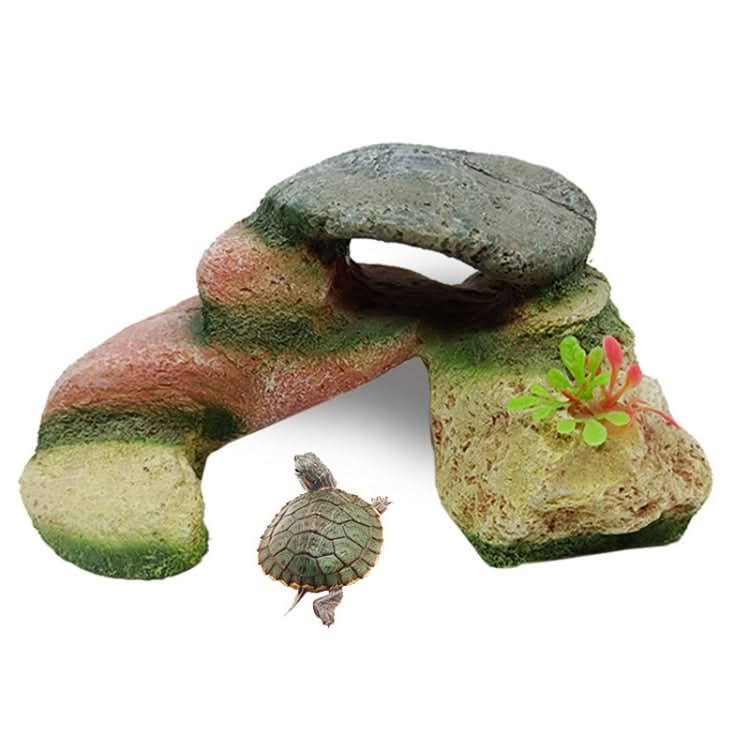 Resin Turtle Sunbed Climbing Table Stump Hideaway House Sunback Table - Reluova