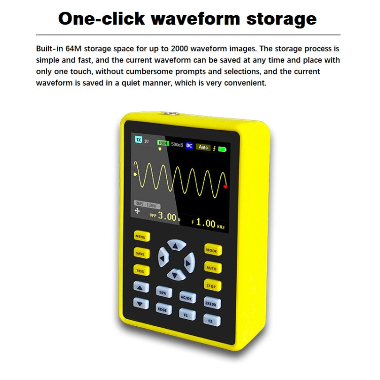 FNIRSI 2.4 Inch IPS Screen 100MHz Digital Oscilloscope Reluova