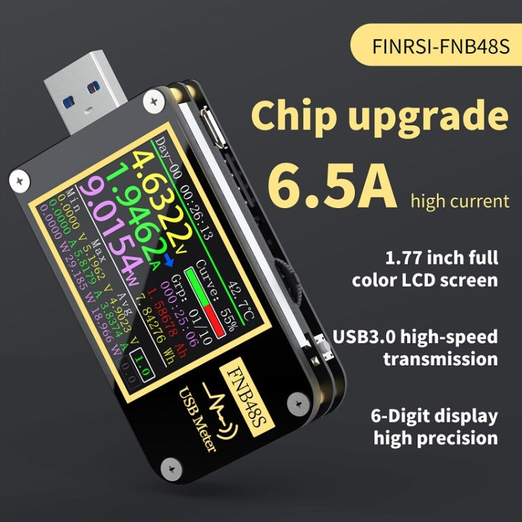 FNIRSI FNB48S USB Voltage Ammeter Multifunctional Fast Charge Tester Reluova