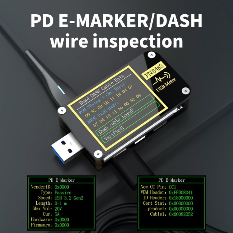 FNIRSI FNB48S USB Voltage Ammeter Multifunctional Fast Charge Tester