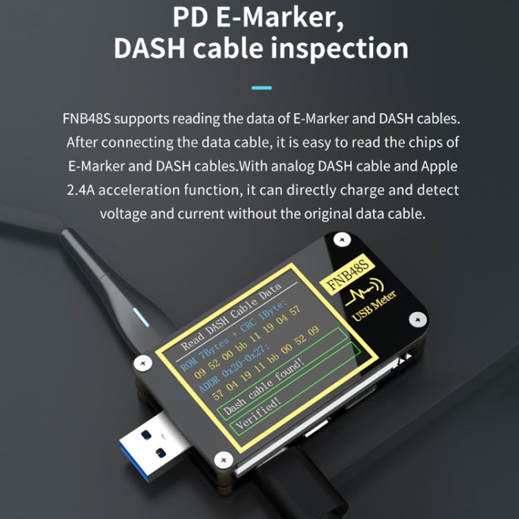 FNIRSI FNB48S USB Voltage Ammeter Multifunctional Fast Charge Tester