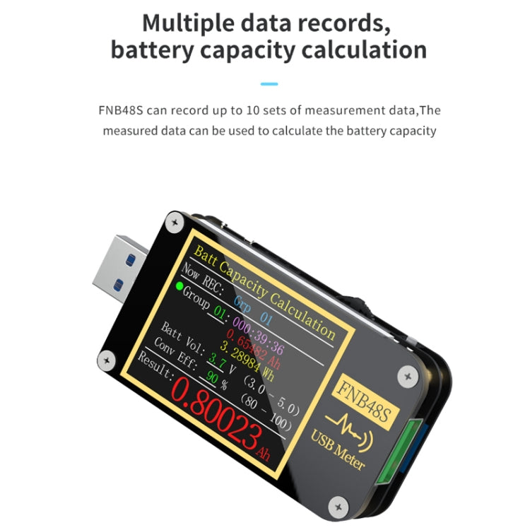 FNIRSI FNB48S USB Voltage Ammeter Multifunctional Fast Charge Tester Reluova