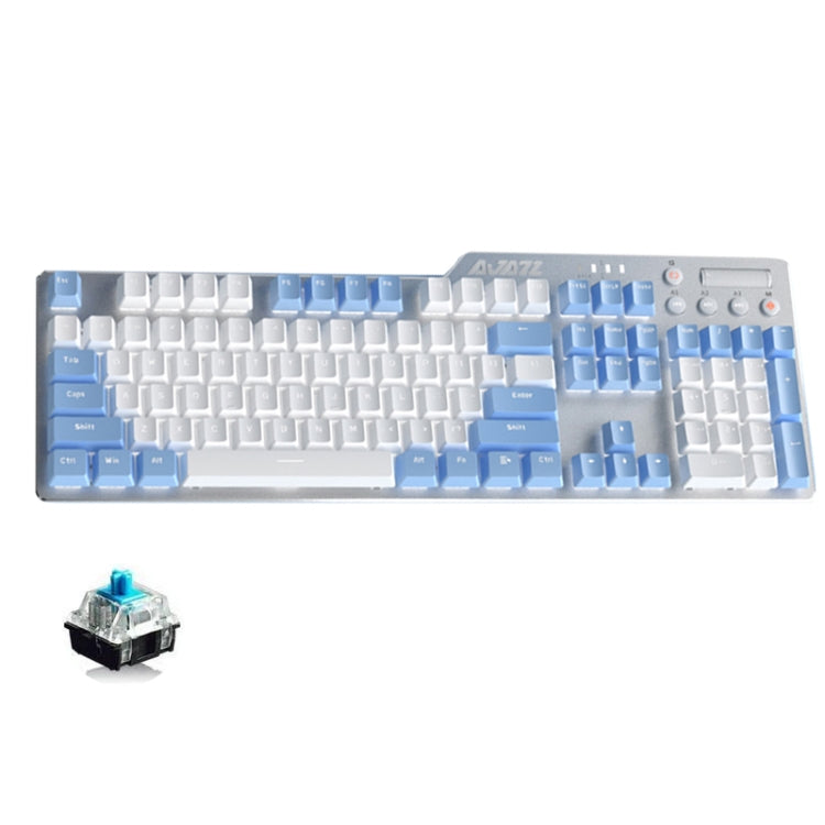 Ajazz AK35I 110 Keys White Light Backlight PBT Keycap Wired Mechanical Keyboard