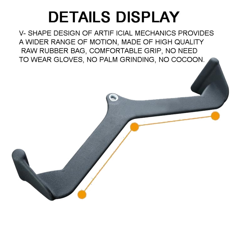 V-shaped Handles Attachments for Pulley and Lat Pulldown Machines Reluova