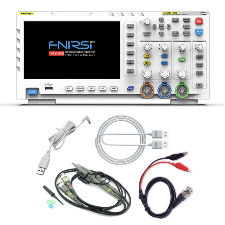 FNIRSI 2 in 1 Dual-channel 100M Bandwidth Digital Oscilloscope 1GS Sampling Signal Generator, US Plug