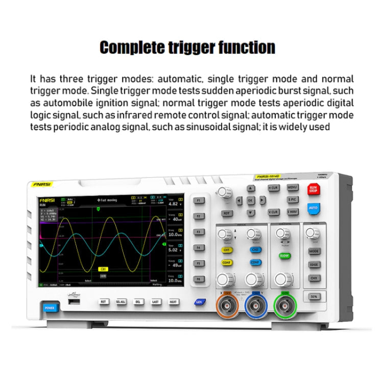 FNIRSI 2 in 1 Dual-channel 100M Bandwidth Digital Oscilloscope 1GS Sampling Signal Generator, US Plug