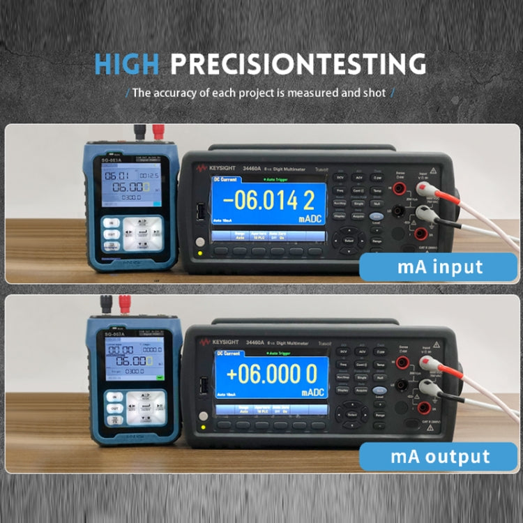 FNIRSI SG-003 Multifunctional PWM Signal Generator 4-20ma Voltage Current Calibrator, EU Plug