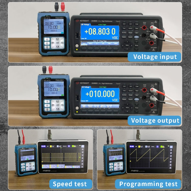 FNIRSI SG-003 Multifunctional PWM Signal Generator 4-20ma Voltage Current Calibrator, EU Plug