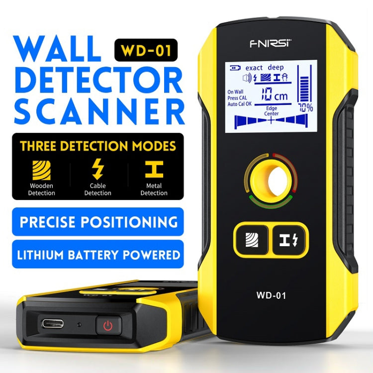 FNIRSI WD-01 Multifunctional Load-Bearing Wall Wire Metal Detector Dark Line Scanner Reluova