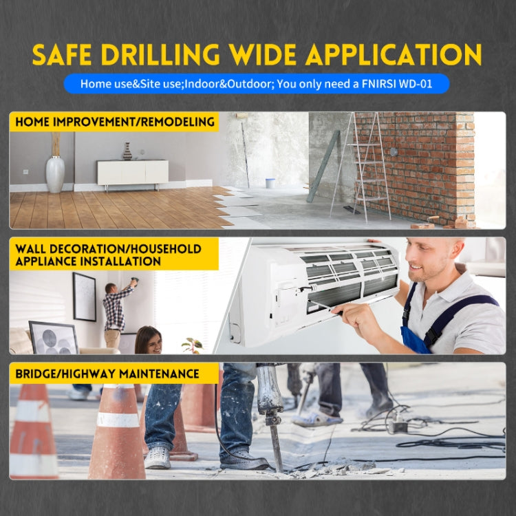 FNIRSI WD-01 Multifunctional Load-Bearing Wall Wire Metal Detector Dark Line Scanner Reluova