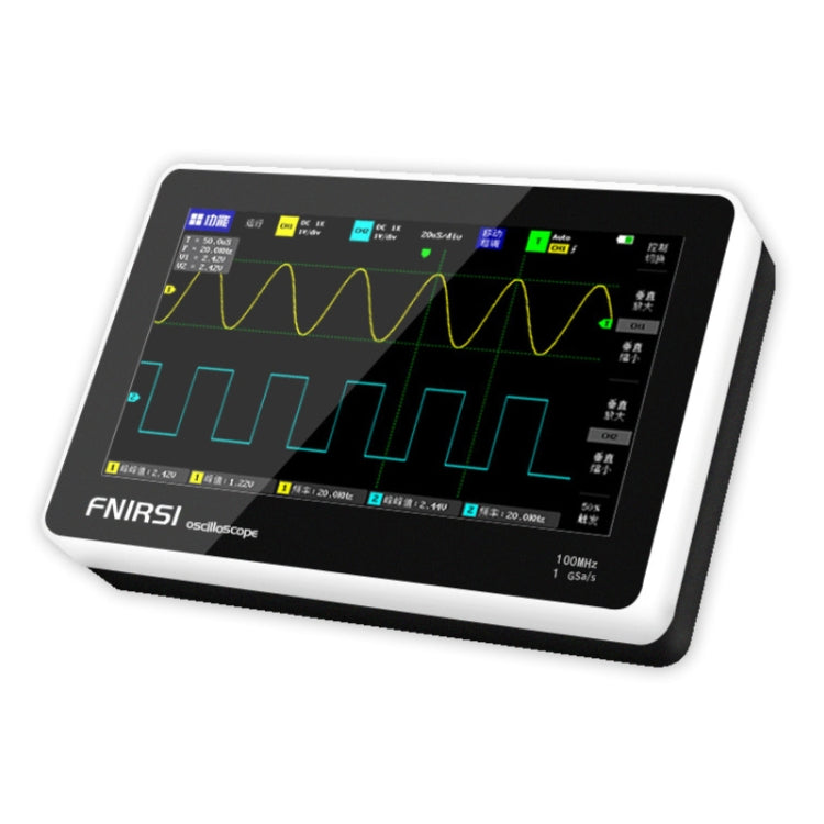 FNIRSI 1013D 1GS Sampling Dual Channel 100M Bandwidth Digital Oscilloscope, US Plug