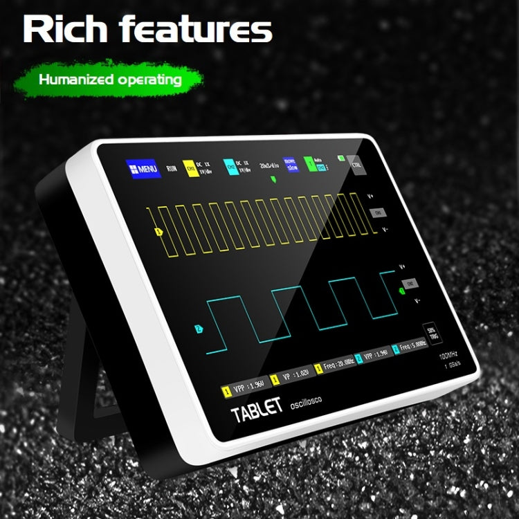 FNIRSI 1013D 1GS Sampling Dual Channel 100M Bandwidth Digital Oscilloscope, US Plug