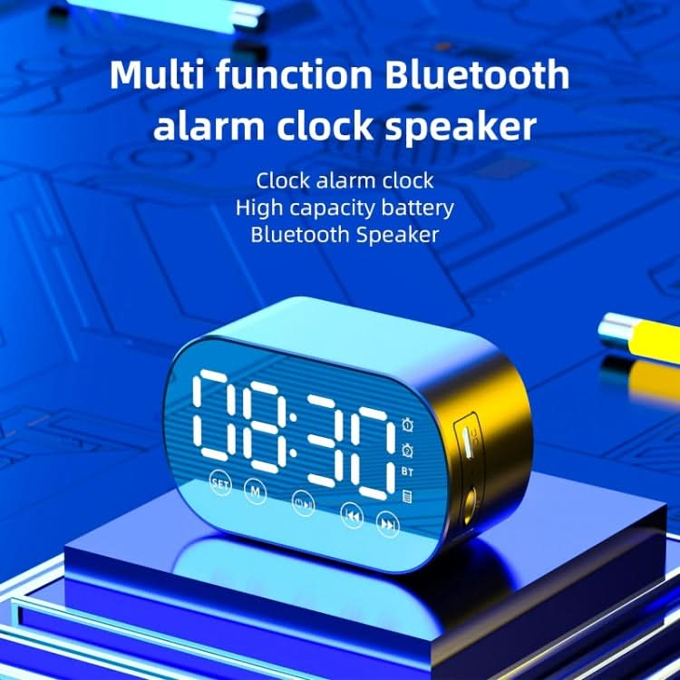 S15 Wireless Card Bluetooth Speaker Mini Alarm Clock