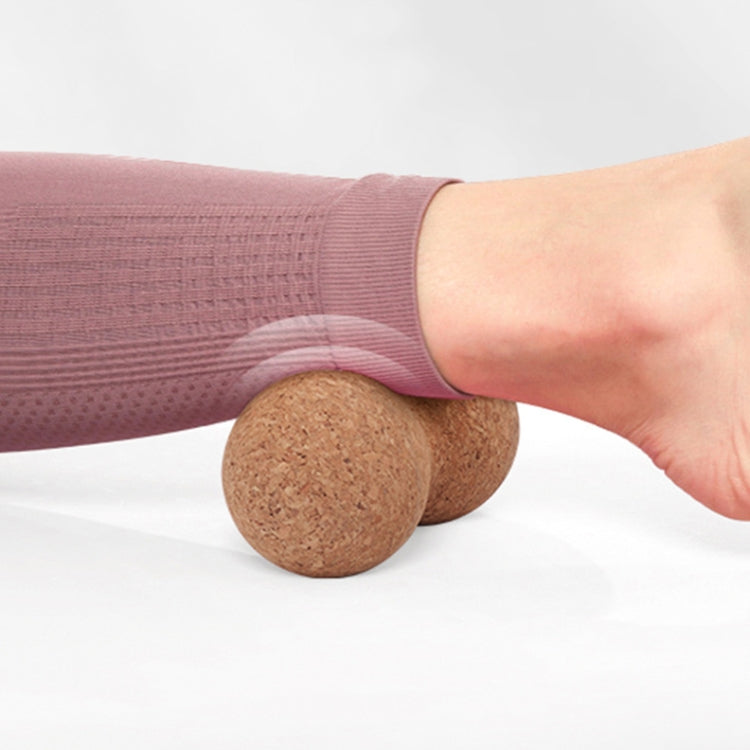 YG050 Cork Yoga Massage Ball Fascia Ball Fitness Peanut Balls