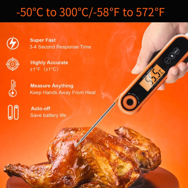 Folding Waterproof Kitchen Oven Grill Food Thermometer Reluova