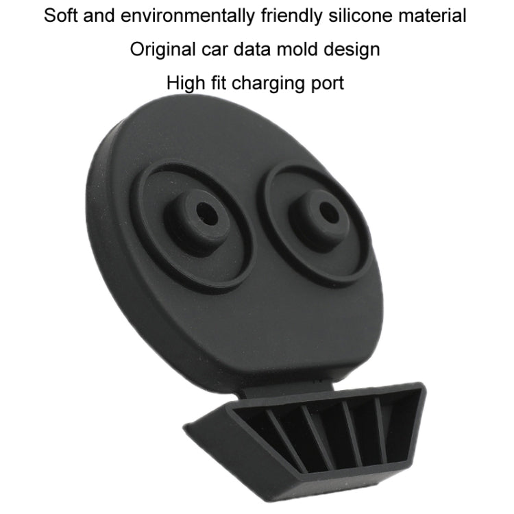 For Tesla Model3/Y 2pcs Charging Port Silicone Dustproof Waterproof Cover ÎҵÄÉ̵ê