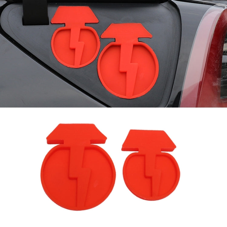 For Tesla Model3/Y 2pcs Charging Port Silicone Dustproof Waterproof Cover