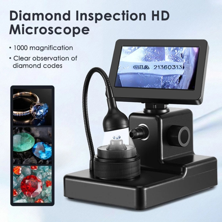 HJ1000 50-1000X 3000mAh Diamond Waist Code Microscope GIA Jewelry Waist Code Instrument