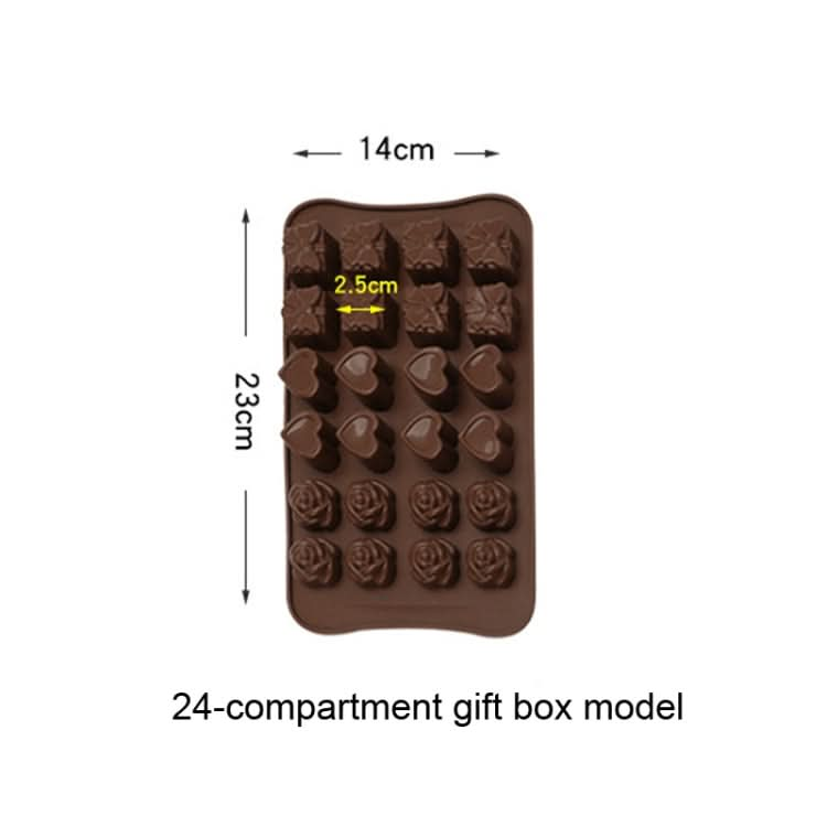 2pcs Silicone Chocolate Mold Jelly Christmas Candy Cake Mould, Style:-Reluova