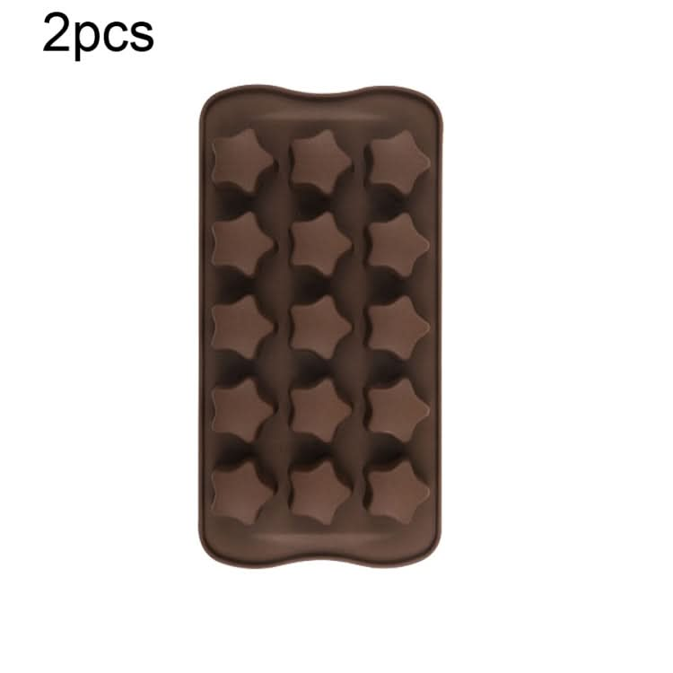 2pcs Silicone Chocolate Mold Jelly Christmas Candy Cake Mould, Style:-Reluova