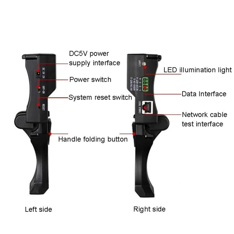 JSK-4300B 4.3 inch Handheld 12V Output Network Cable Monitoring Tester Reluova