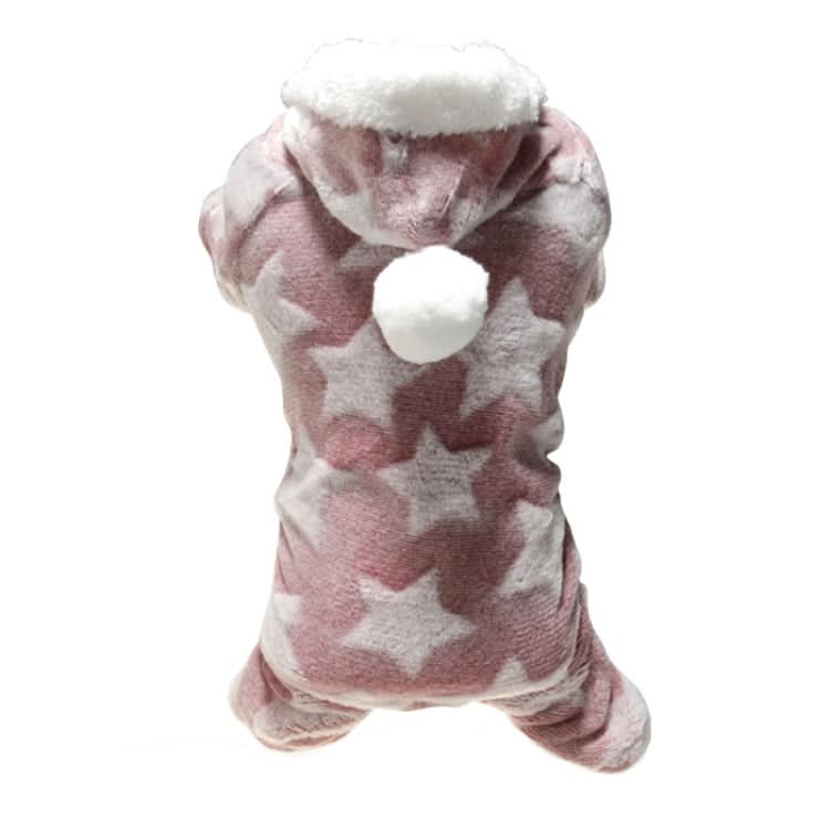 Dog Flannel Warm and Cold Clothes Cute Hooded Pet Transformation Costume - Reluova